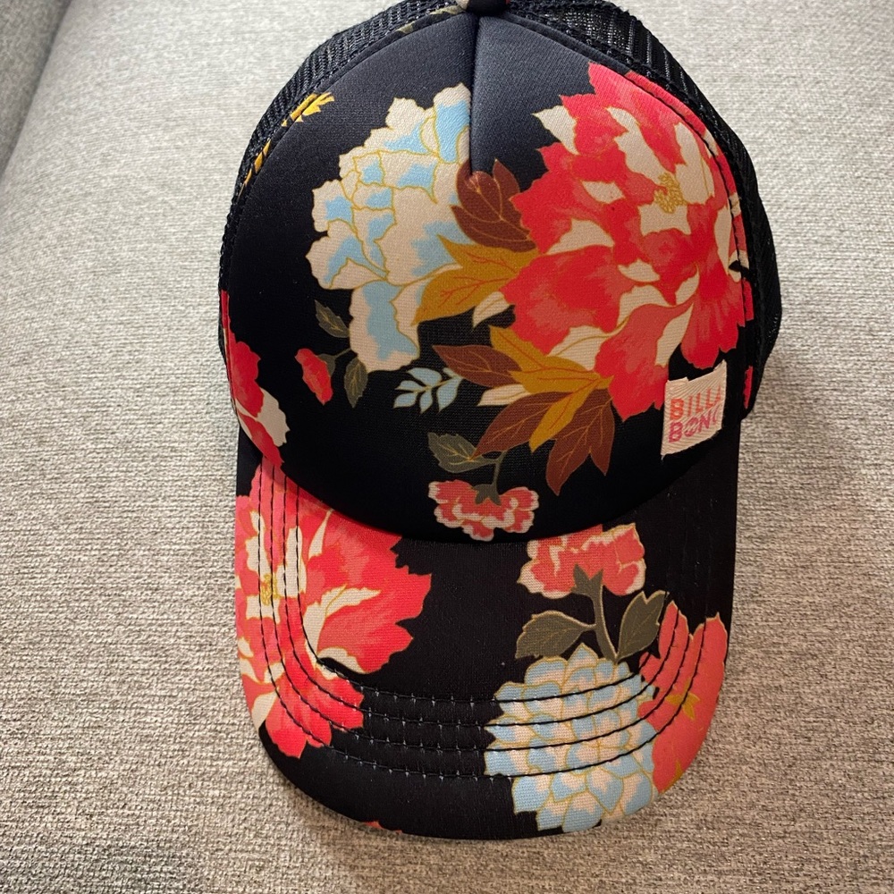 Billabong floral trucker hat/cap